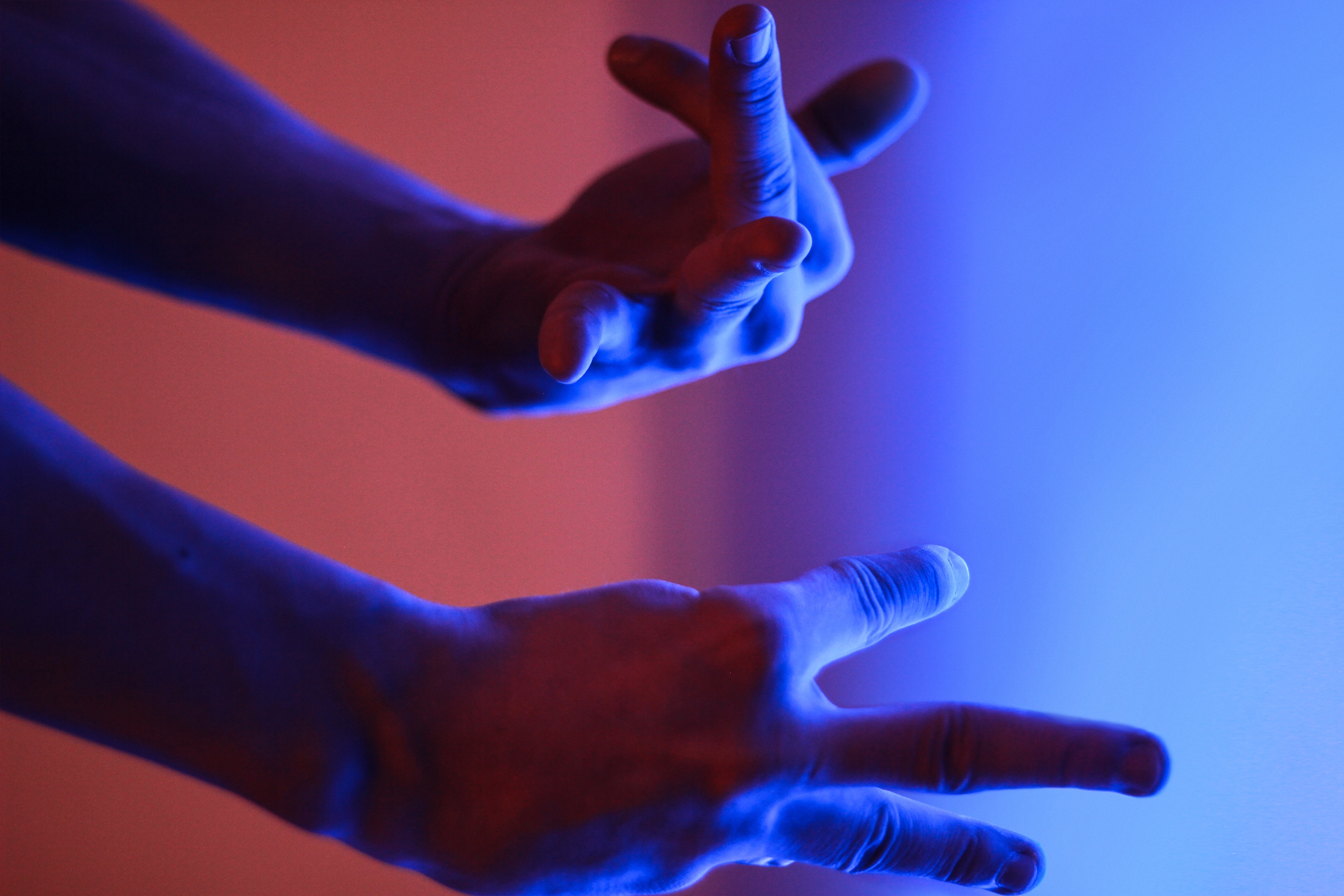 Hands signing