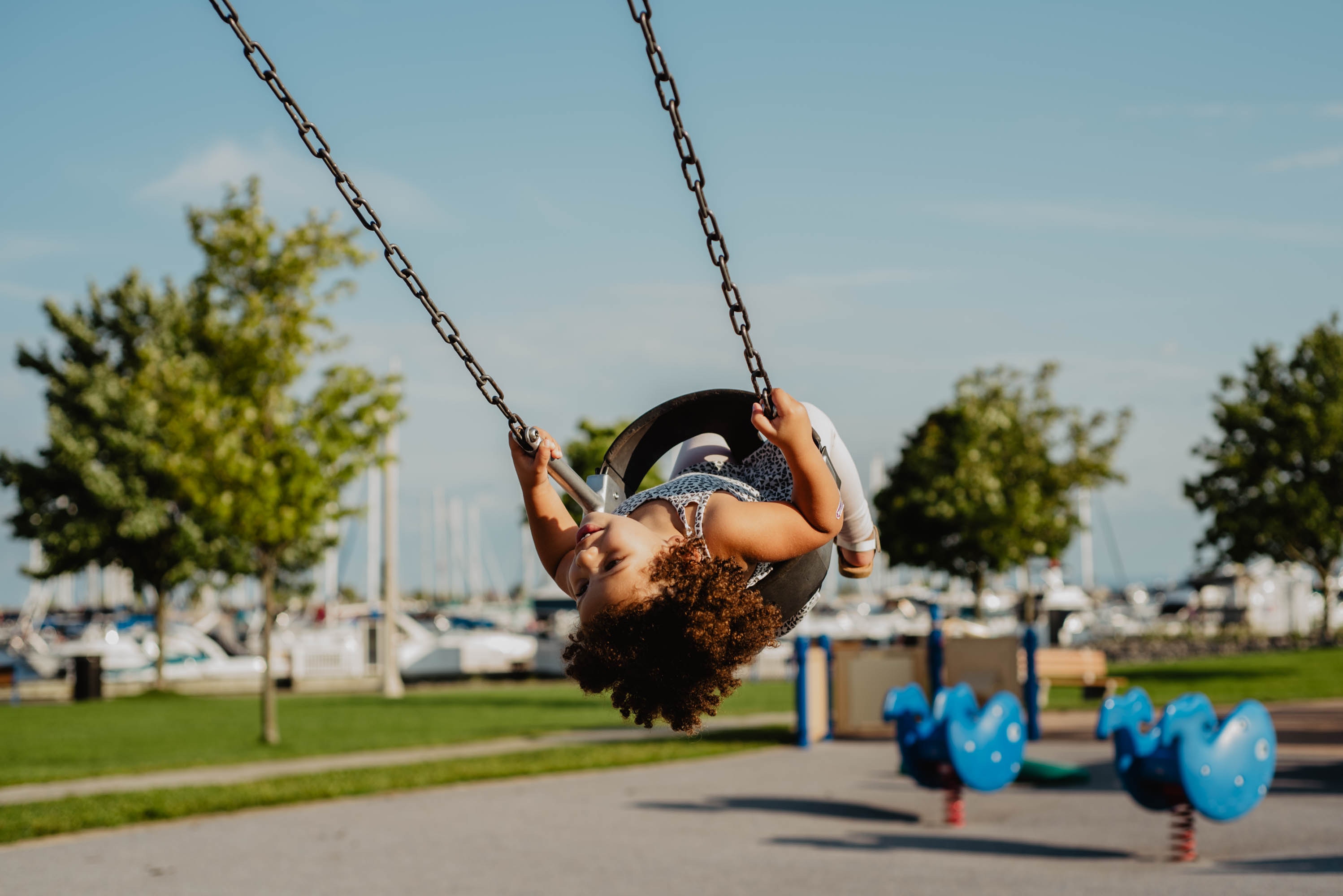 Girl in a swing