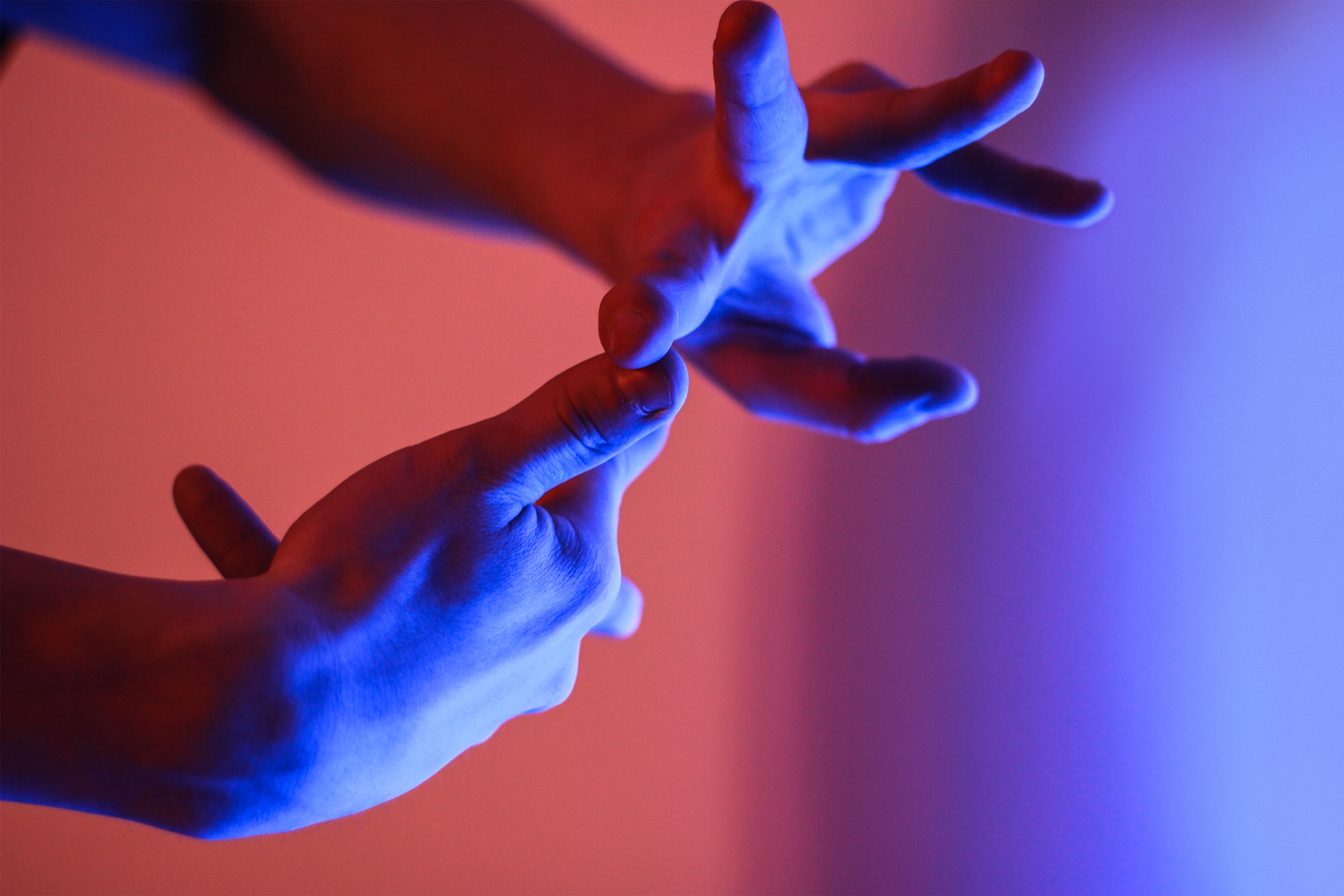 Hands signing