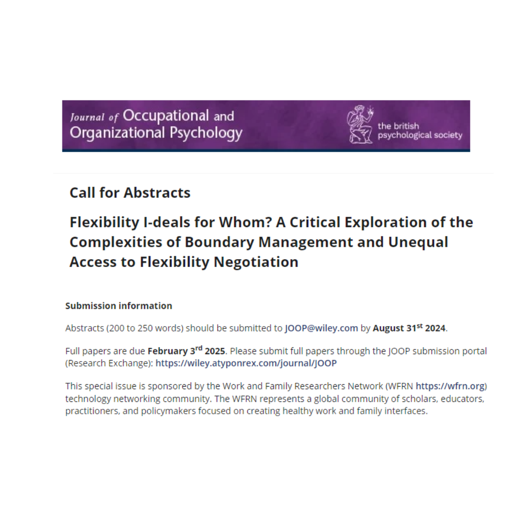 Journal of Occupational and Organizational Psychology